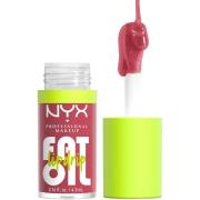 NYX Professional Makeup Fat Oil Lip Drip 12H Hydration Non-Sticky Fini...