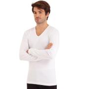 Camiseta de manga larga con cuello de pico