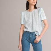 Blusa de manga corta con cuello redondo