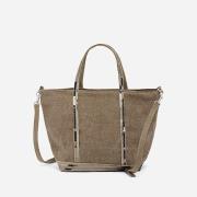 Bolso tote S de lino y lentejuelas