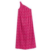 Vestido maxi largo asimétrico, 1 tirante