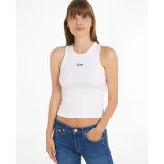 Camiseta de tirantes crop con logotipo