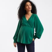 Blusa premamá, efecto envolvente