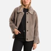 Chaqueta corta reversible rizada HELEN