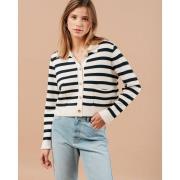 Chaqueta con cuello camisero de rayas Maelys